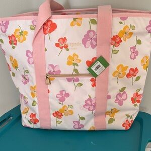 Kate Spade Spring Pansies Cooler Tote